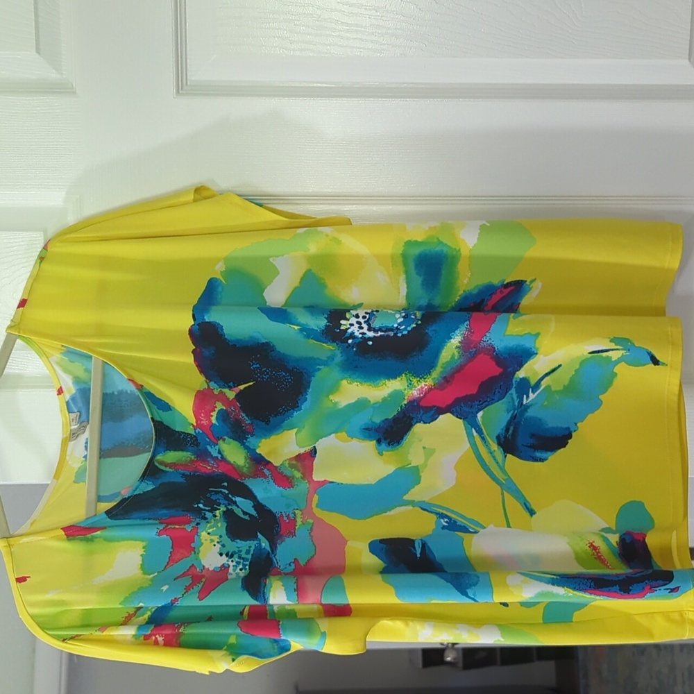 EUC MADISON VIBRANT SLEEVELESS XL TOP